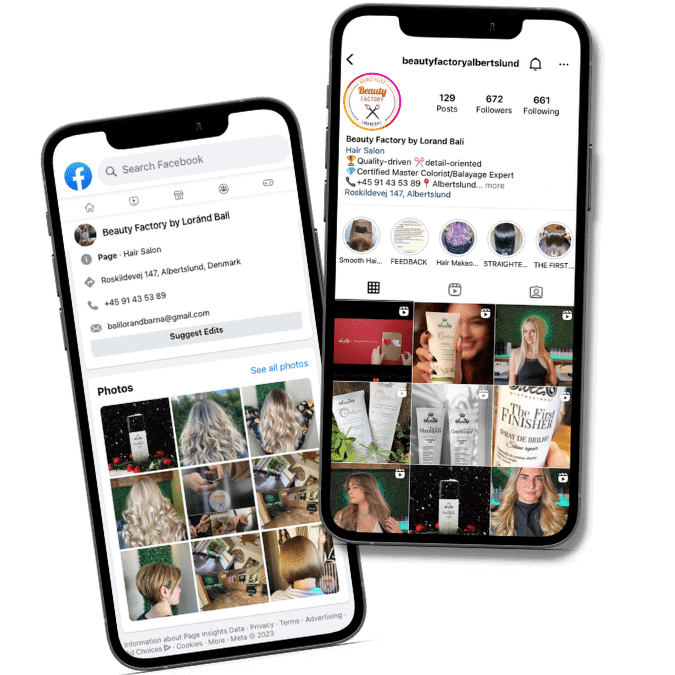 Billede af Beauty Factory Social Media | Balayage Frisør København | Balayage Hair Salon Copenhagen